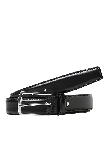 JACK & JONES NOS Herren Jacchristopher Belt Noos Gürtel, Schwarz (Black Detail: Normal Buckle), 674 (Herstellergröße: 90)