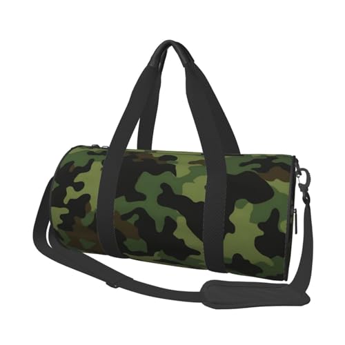 DENMER Robuste Reisetasche für Zigarren und Whisky, geräumige und stilvolle Tasche für alle Ihre Reisebedürfnisse, Camouflage-Muster, Einheitsgröße