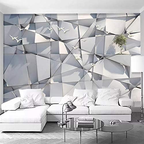 Abstrakte Geometrie Vögel 3D Tapeten Wanddekoration Fototapete Sofas Wohnzimmer Wandbild Schlafzimmer-400cm×280cm