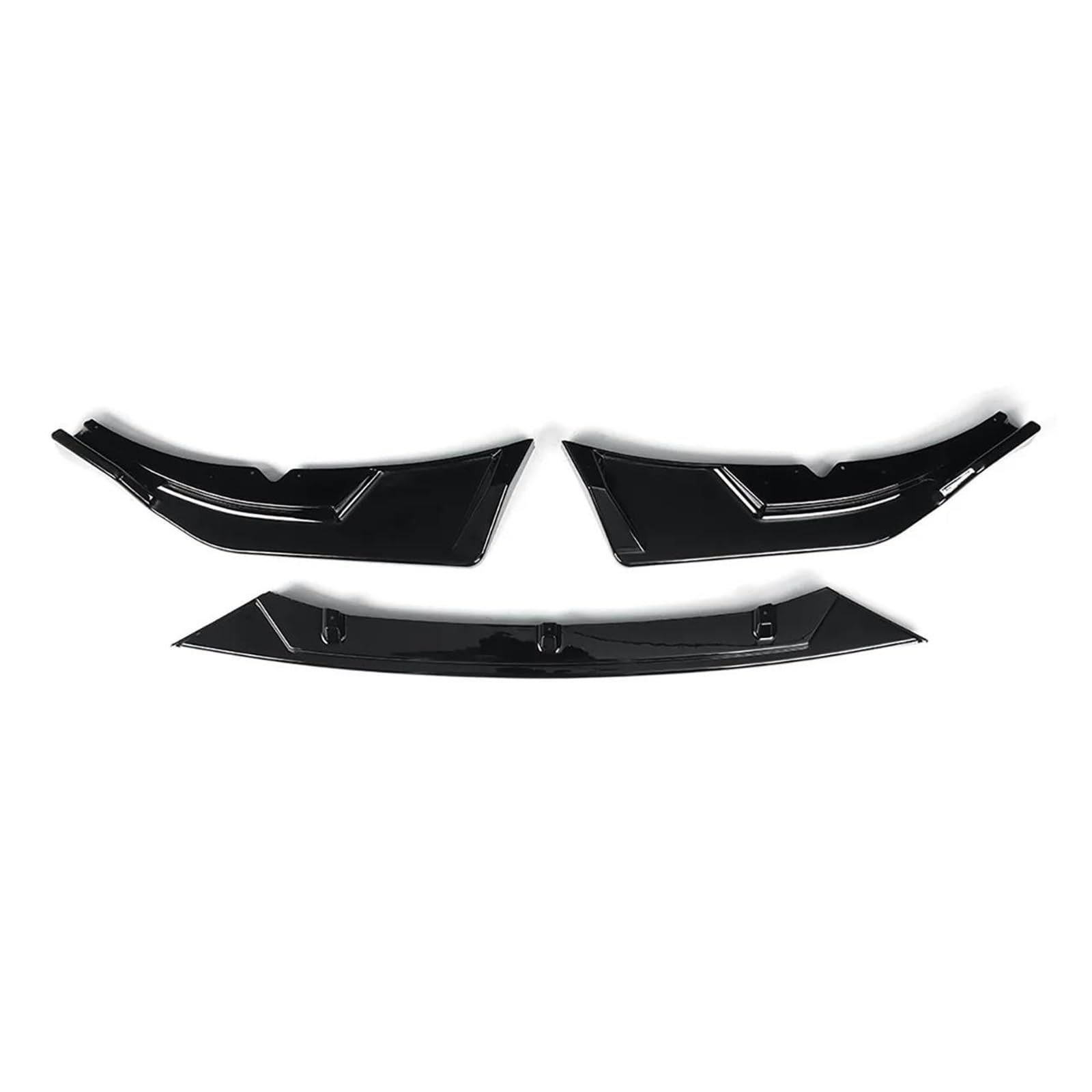 Frontspoiler Lippe Für Jaguar Für XE 2020-2021 Schwarz/Carbon Fiber Auto Front Stoßstange Spoiler Lip Protector Kinn Splitter Deflektor Lip Guard Trim Frontstoßstange Spoiler(Glossy Black)