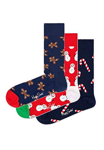 Happy Socks Geschenkbox GINGERBREAD SOCKS GIFT BOX 3-PACK SYGIN08-6500 Mehrfarbig, Size:41-46