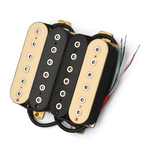 6-saitige E-Gitarren-Humbucker-Pickups, verstellbare Sechskantschrauben-Pickup-Teile Single-Coil-Tonabnehmer (Color : One set)