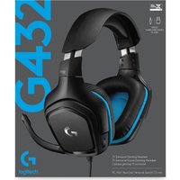 Logitech Gaming Headset G432 - Headset - 7.1-Kanal - Full-Size - kabelgebunden - USB, 3,5 mm Stecker - Schwarz