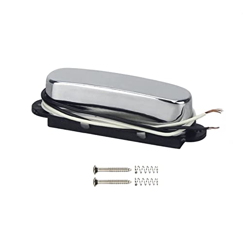 ZENGXUE Keramikaufnahmehals Tl. E-Gitarren-Einzelspulenabholung für Tl. Stil-Gitarren-Parts3-Farben für die Option Humbucker Tonabnehmer Set (Color : Chrome)