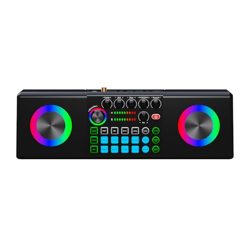 S169 Karaoke Lautsprecher Multifunktionale Soundkartenmaschine zum Singen von Bluetooth Live Broadcast Lautsprecher