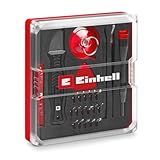 Original Einhell 28-tlg. Präzisions- und Elektronik-Reparatur-Set (Präzisionsbits, Schraubendreher-Bithalter, gebogene Pinzette, Spudger, Hebelmesser, Opening Tool, Opening Picks, Saugheber)