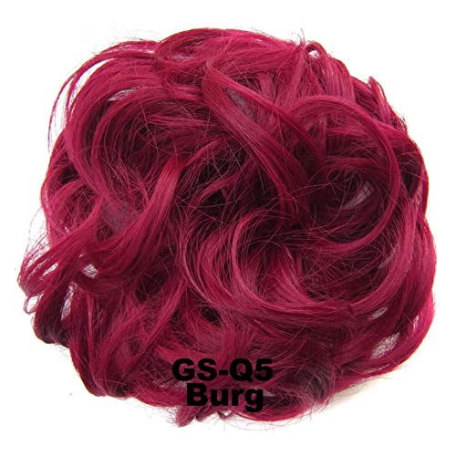 Haarknoten 1 Stück Scrunchies-Verlängerung, lockiges, gewelltes, unordentliches, synthetisches, unordentliches Haarknoten-Haar, zerzaustes Hochsteckfrisur-Chignon-Haarteil for Frauen und Mädchen Haars