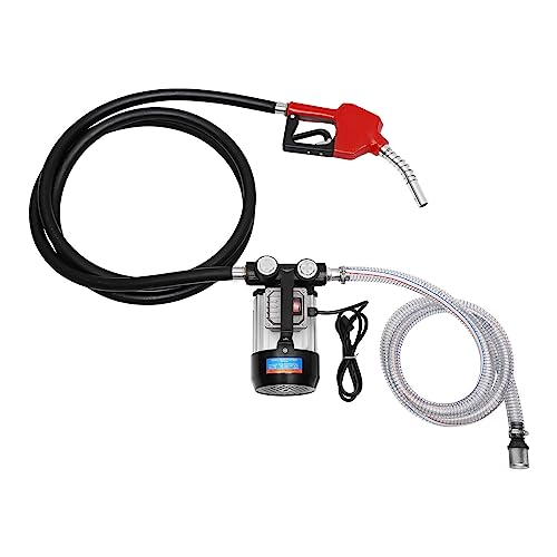 Dieselpumpe Selbstansaugend Zapfpistole Promote Ölpumpe Tankstelle Heizölpumpe Diesel Heizöl Pumpe Zapfpistole Mit Schläuchen Und Zapfpistole 60L/min 230V