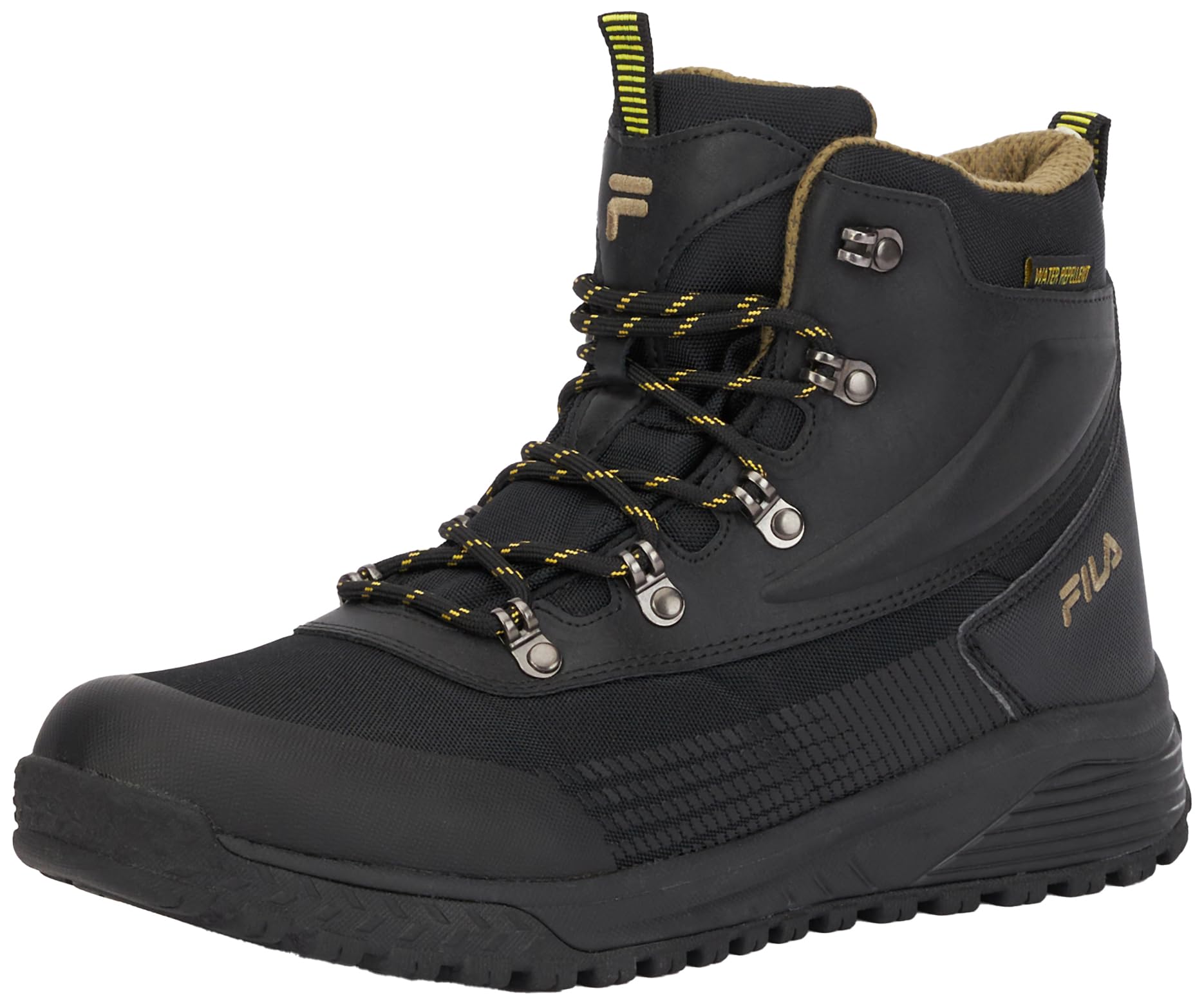 FILA Herren HIKEBOOSTER mid Wanderstiefel, Black Warm Olive, 44 EU