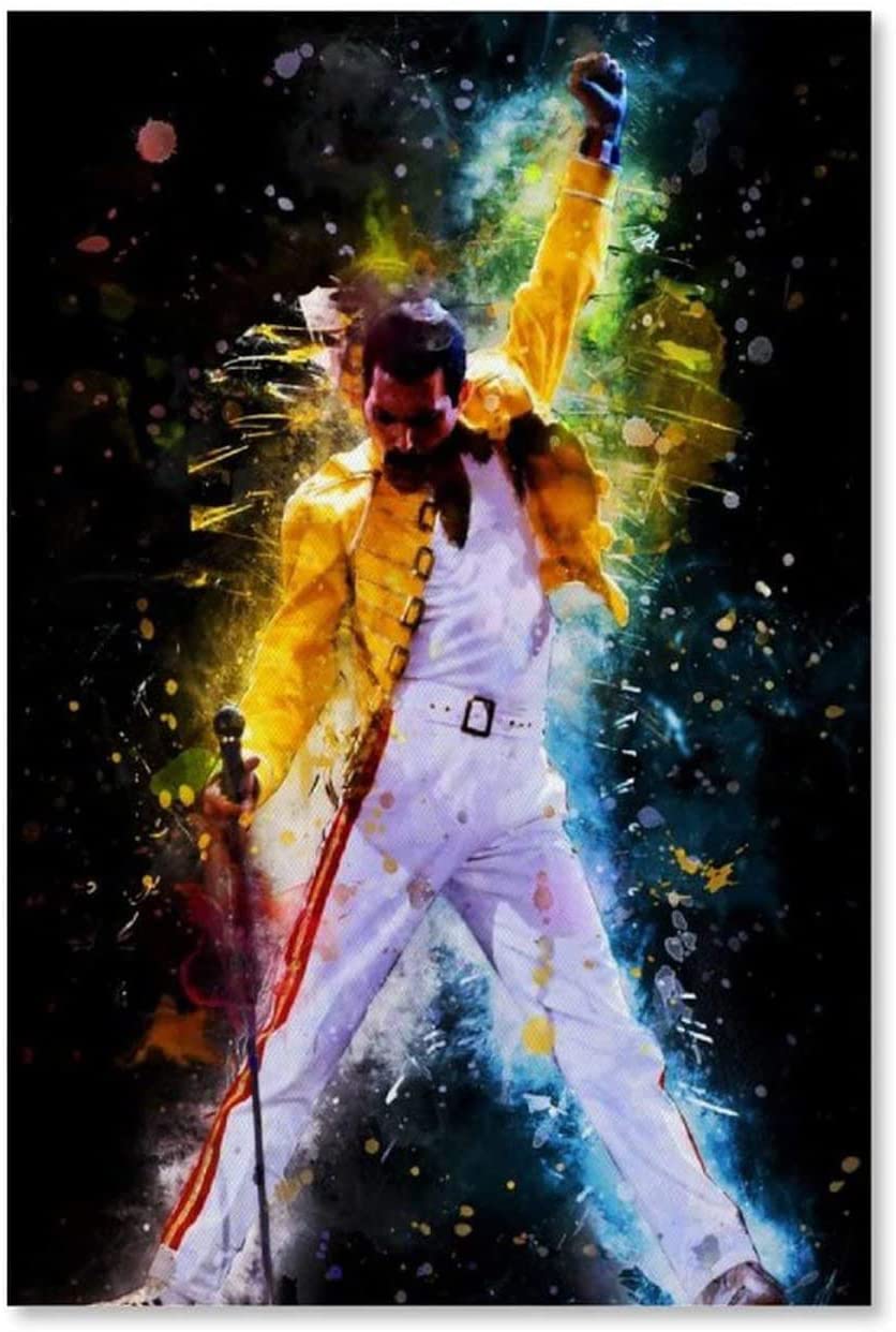 DIY Erwachsene Und Kinder Diamant Malerei Painting Kits Vollbohrer Freddie Mercury Aquarell. 5d Strass Bild Kristall Kunsthandwerk 11.8"x15.7"(30x40cm) Kein Rahmen