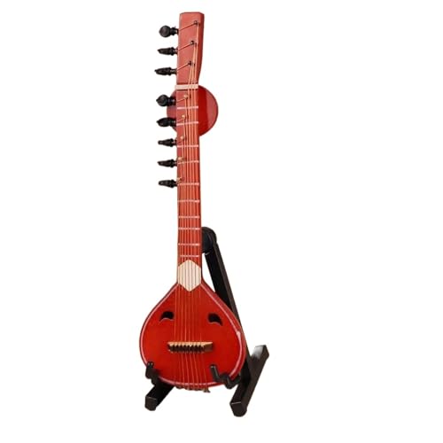 Ornamente für Musikinstrumente Miniatur-Mandoline, Mini-Mandoline, Musikinstrument, Modell, Nachbildung, Sammlung, Dekorative Ornamente (Color : Mandolin-14cm)