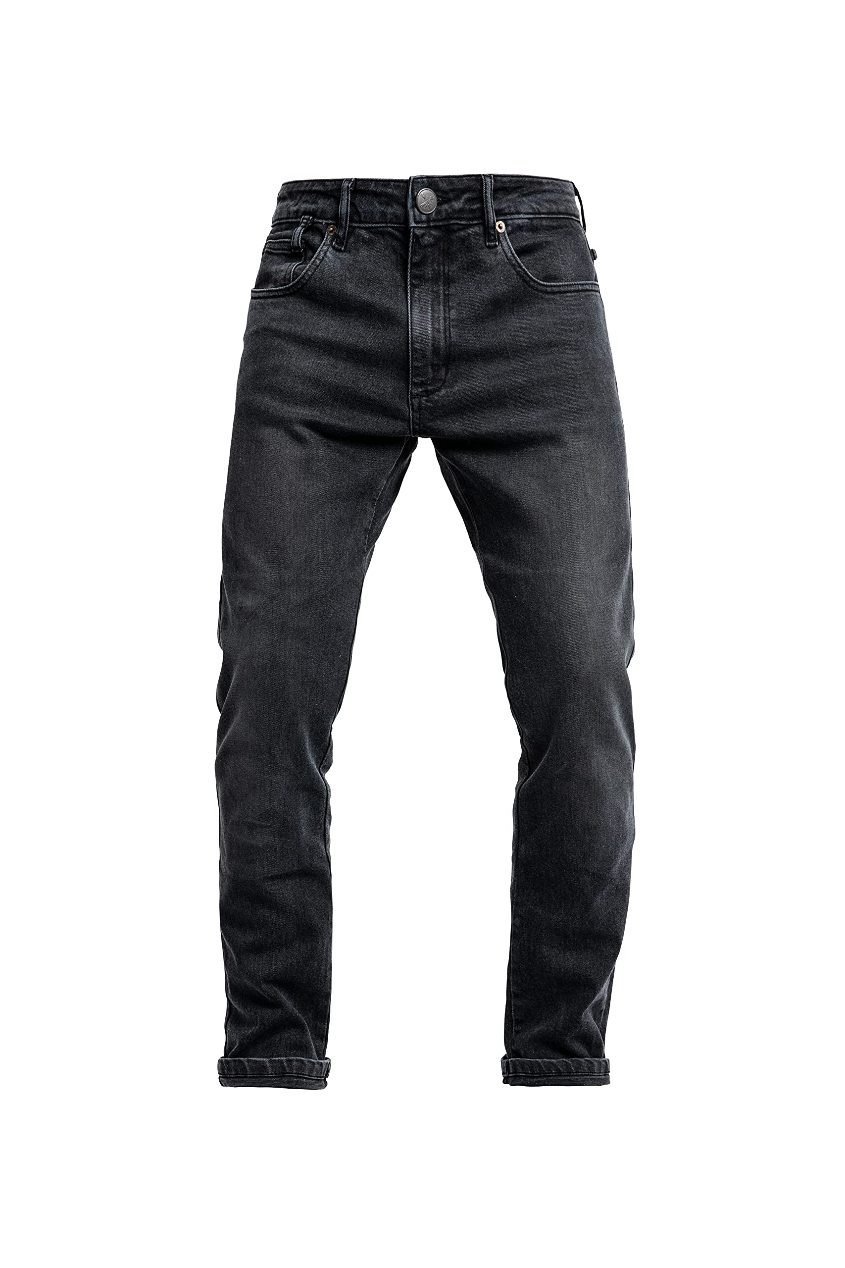 John Doe Pioneer Monolayer XTM Motorrad Jeans Herren mit Protektoren Black 28/30