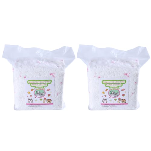 PTILSERY 450 g Naturpapier für kleine Haustiere mit Geruchskontrolle, Papiereinstreu, Kaninchen, Hamster