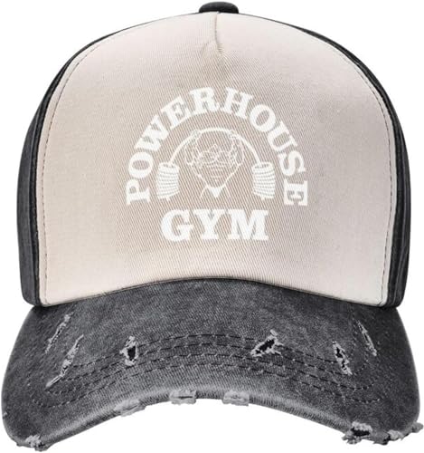 GPMZZMIX Baseballkappe Hiphop Sonnenhut Benutzerdefinierte Baumwolle Powerhouse Gym Baseballkappe Outdoor Männer Frauen Verstellbar Powerlifter Bodybuilding Snapback Trucker Hut Geschenk