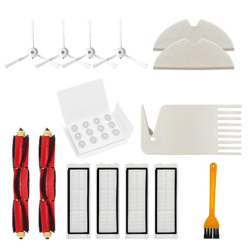 Für XiaomiMijia 1S T6T7 Roboter-Staubsauger-Ersatzteil, Hauptbürste, Kanten-Schwungbürste, Hepa-Filter-Bundle, Anti-Allergen-Filter-Set, Kantenbürsten-Set, Ersatzteile, Staubsammelfilter, Ersatzteil