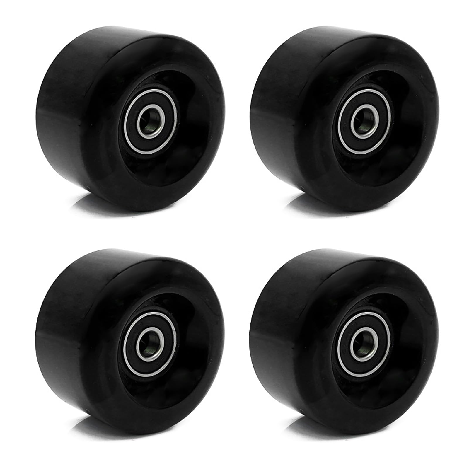 BFVAKBKYT Rollschuh-Räder, Skate-Rollen Ersatz, Skateboard-Rollen 4er-Pack Roller Roller(Black)