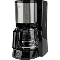 Nedis KACM260EBK Kaffeemaschine | max. Kapazität: 1.5 l | Anzahl Tassen auf einmal: 12 | Warmhalten | Schwarz / Silber