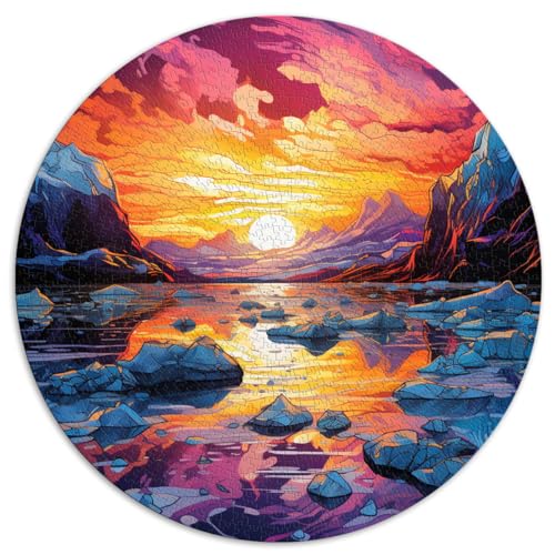 Puzzles für Puzzle Jokulsarlon-Gletscher 1000-teiliges Puzzle 26,5 x 26,5 Zoll Lernpuzzle Tolles Geschenk für | Spiele