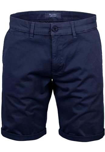 Amaci&Sons Herren Chinoshorts Männer Kurze Bermuda Hose Regular Fit 7030 Navyblau W40