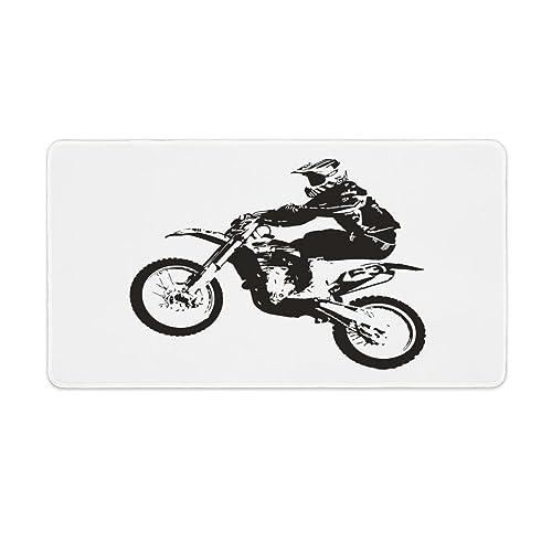 HABXNJF Große Schreibtischunterlage, modisches Motocross-Mauspad, 40 x 75 cm, rutschfeste Schreibtischschutzmatte für Zuhause, Büro