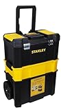 Stanley Essential Rollende Werkstatt STST1-80151 (Belastbarkeit bis zu 20 kg, Metallverschlüsse, Organizer für Kleinteile im Deckel)