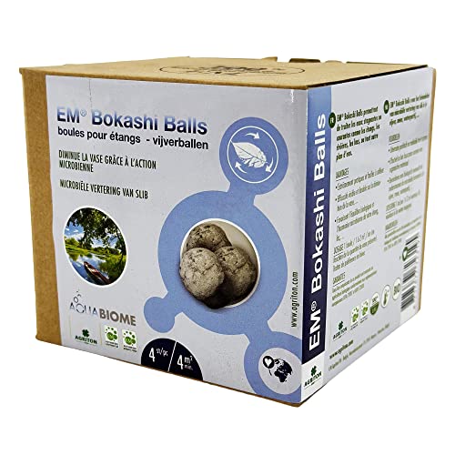 Moutta | EM® Bokashi Balls 4 Stück | Teichkugeln | Verringert Schlamm durch mikrobielle Wirkung