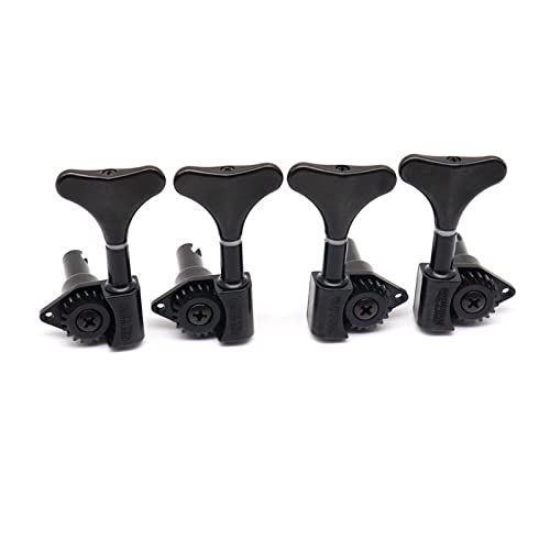 1Set Gitarren-Tuning-PEGs Bass-Gitarrenmaschine Köpfe Tuner 2R2L / 4L / 4R 3 Coloer Stimmwirbel Mechaniken (Color : 2L2R Black)