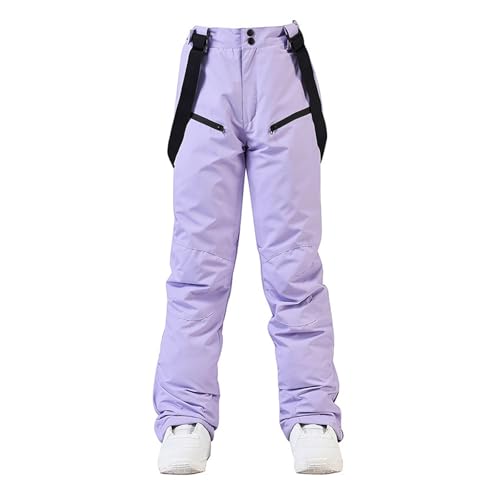 Mllepjdh Skihose Mit Zwei Taschen Schneehose Für Herren Und Damen Isolierte Und Schneesichere Hose Für Wintersport Skifahren Snowboarden