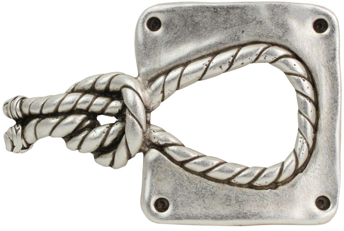 BELTINGER Gürtelschnalle Knoten 4,0 cm | Buckle Wechselschließe Gürtelschließe 40mm Massiv | Wechselgürtel bis 4cm | Altsilber