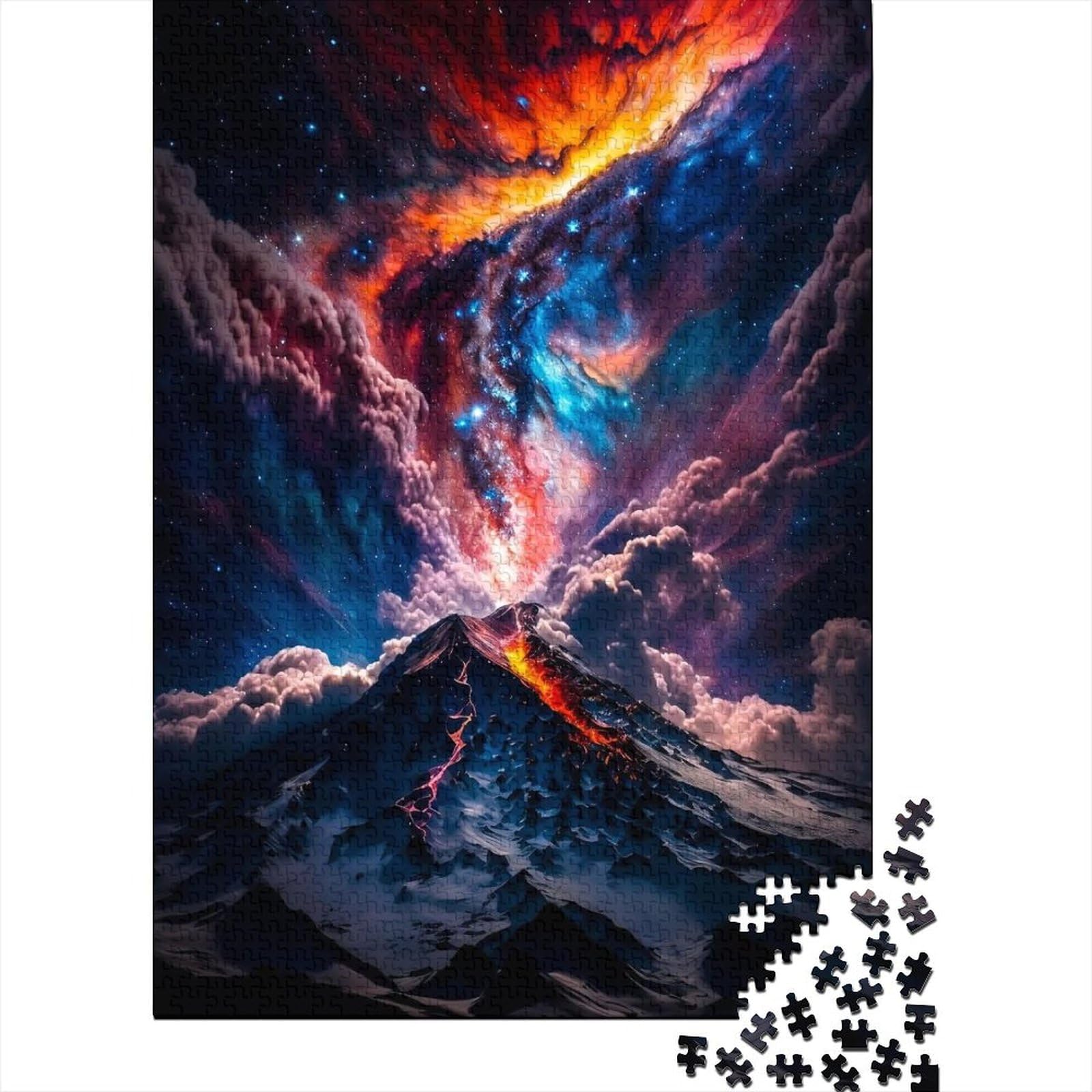 1000-teiliges Puzzle für Erwachsene, „Kosmischer Ausbruch“, Holzpuzzle für Erwachsene und Teenager, Holzpuzzle für Erwachsene und Teenager (Größe 75x50cm)