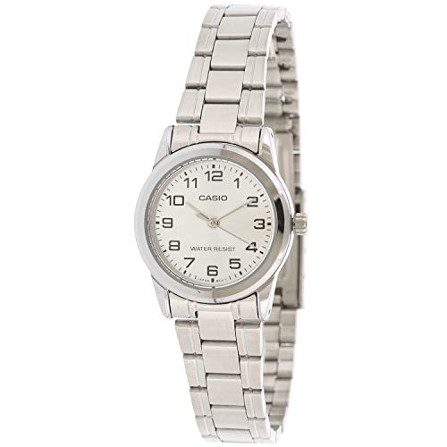 Casio Damen Analog Quarz Uhr mit Edelstahl Armband LTP-V001D-7