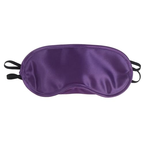 Blackout Schlafmasken, Augenmaske aus Seide, 1 Stück, Augenmaske aus Seide, Augenschirm, weiche Augenbinde(Purple)