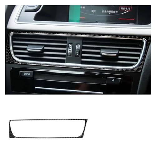 Auto Interieur Trim Aufkleber Für A4L Für A4 B8 Für Q5 Für A5 2008-2017 Zubehör Carbon Faser Modifizierter Innenraum Auto Zentrale Luftauslass Set Trim Aufkleber Rahmen Car Interieur Dekor(Right-hand