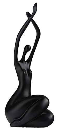 Uziqueif Moderne Skulptur Dekofigur Frauenstatue - Kreative Lady Skulptur Abstrakte Charaktere Handwerk Ornamente Home Office Wohnzimmer Arbeitszimmer Dekorationen Geschenke, Polyresin