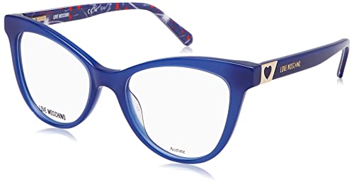 Moschino Love Unisex Mol576 Sunglasses, PJP/18 Blue, 51