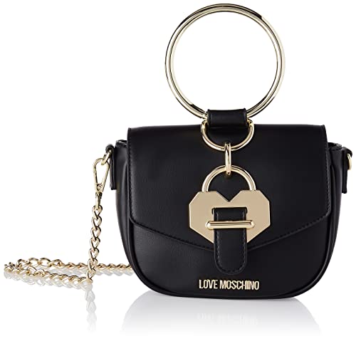 Love Moschino Damen BORSA A SPALLA Umhngetasche, Schwarz, Einheitsgröße