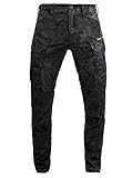 John Doe Stroker Cargo XTM Motorradhose Herren mit Protektoren Camouflage 28/32