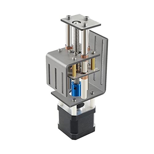 Uikdjgu CNC-Z-Achsen-Schiebetisch, CNC-FräSer-Kit, DIY-FräSen, Kleines ÜBertragungsmodul, 100 Mm Abstand, HolzfräSer, Z-Achsen-Motor