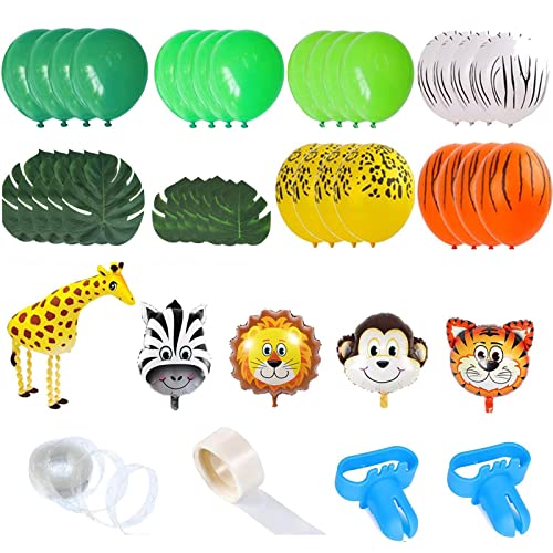 Themenparty 151er Pack Tierballons Palmblättern Die Geburt Kindern