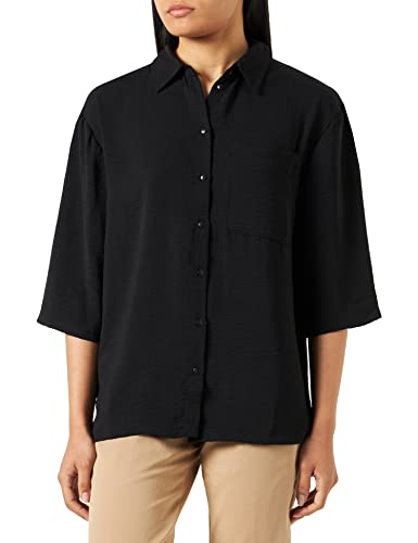 JdY Damen Jdydivya 3/4 Loose Shirt Wvn Noos Bluse, Schwarz, M EU