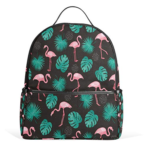 Flamigo Bird Rucksack Wasserdicht Schultertasche Book Bag Gym Rucksack Sommer Tropische Tasche Casual Daypack Outdoor Reise Sporttasche für Damen Herren