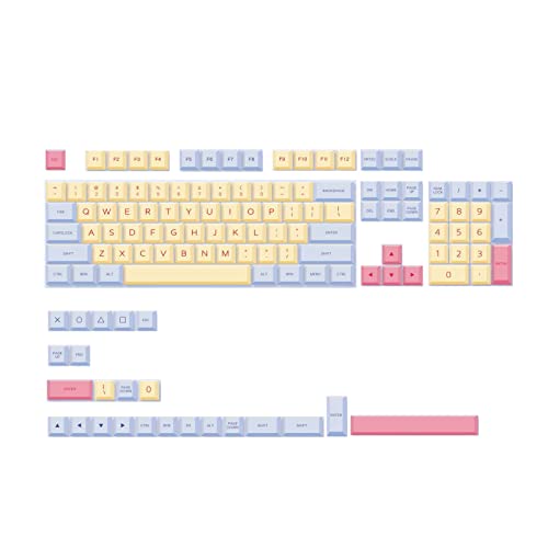 Aurgiarme Mechanische Tastatur Tastenkappe XDA Profil 128 Tasten Dye Sub Tastenkappe Kompatibel Mit MX 61/64/68/78/84/87/96/98 Tastenkappen Set