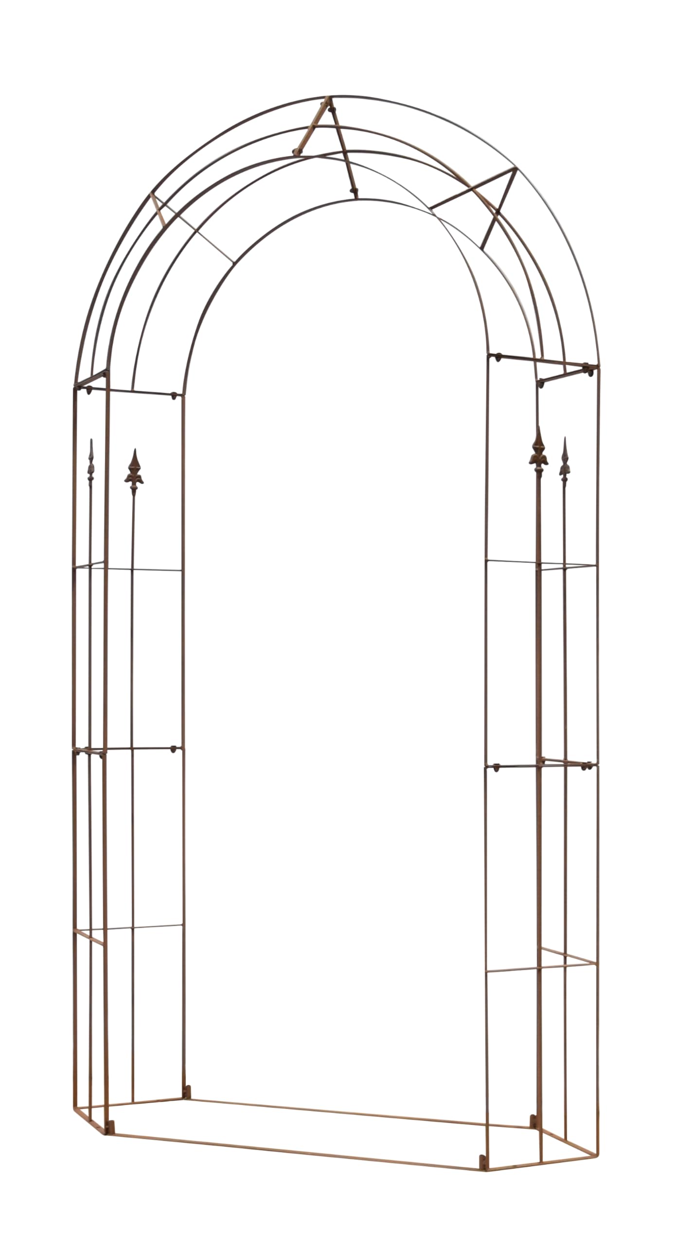 Rosenbogen Lilie – 130 x 240 x 40 cm – Rost