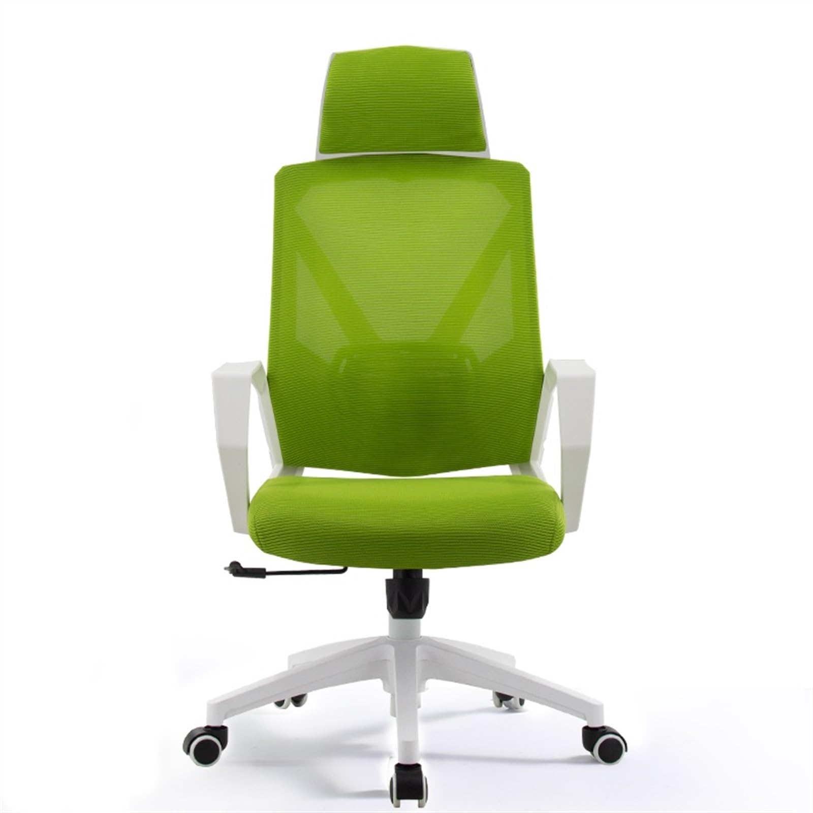 Bürostuhl Ergonomischer Bürostuhl, bequemer Heimdrehstuhl, Konferenzstuhl aus Netzgewebe mit hoher Rückenlehne, mit Kissen, Armlehnen und Rollen, ergonomischer Stuhl Schreibtischstuhl(Green)