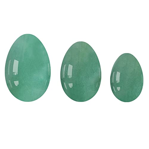 Natürlicher Kristall rau Yoni Egg 16 Arten Kristall-Massageball for Frauen Kegel-Übung Jade-, Jade-Eier (Color : Aventurine Eggs)