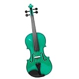 Standard Violine Violine Grün 4/4 Massivholz Violinenset Mit Stoffkoffer Bogeninstrument Violine Für Üben