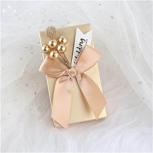 Box für Geschenke, Süßigkeiten-Box, DIY-Geschenkbox, Hochzeitsbevorzugung, Papier-Süßigkeitsboxen, Verpackungsbeutel, einfarbig, Blumenbox mit Schleife for Hochzeit und Verlobung (Farbe: C, Größe: 20