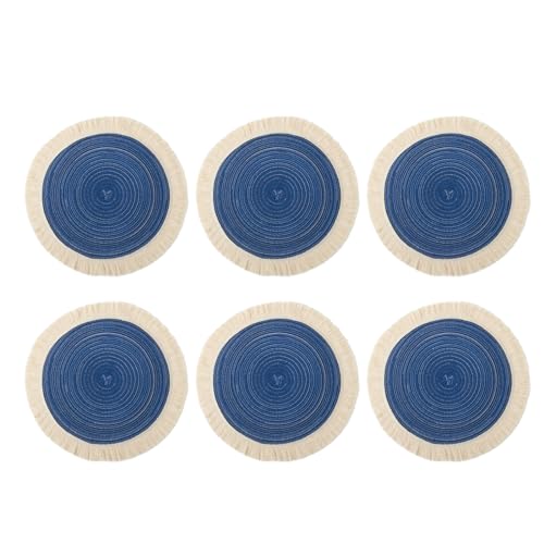 6Pcs Quasten Esstisch Matte Tischsets Tischsets Tasse Matte Tisch Dekorationen Esstisch