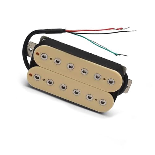 Humbucker-Tonabnehmer, Doppelspule, E-Gitarre, Steg-Tonabnehmer, Schwarzes Gitarrenzubehör, Warmer Klang e gitarren tonabnehmer (Color : Bridge 52MM)