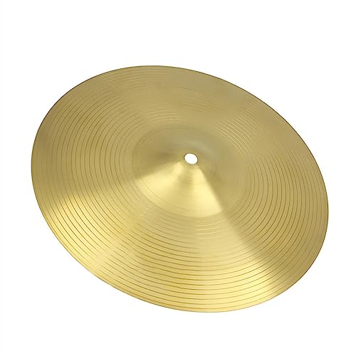 Trommelbecken Schlagzeug-Set, Goldene Becken, Percussion-Instrumenten-Zubehör, Jazz-Trommel, Musik-Tools, Stepping-Becken (Color : 16 Inch)